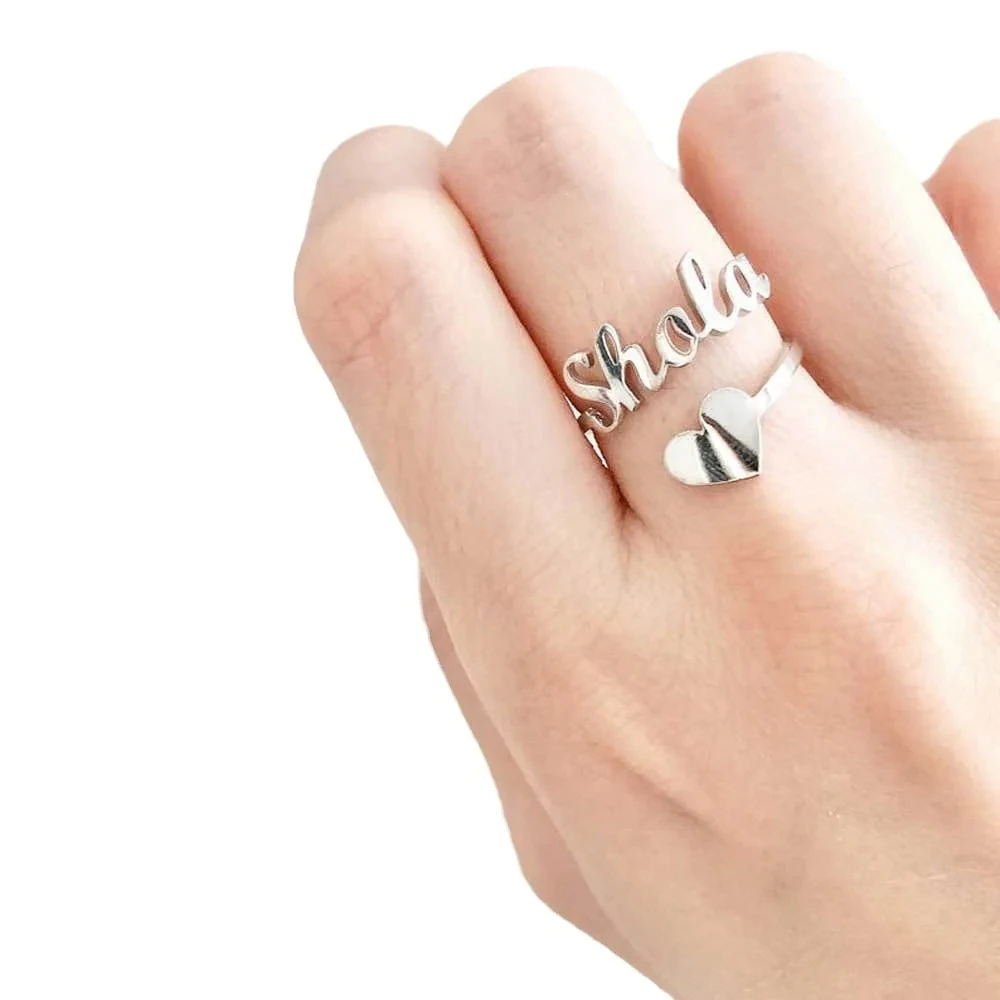 

Personalized Butterfly Adjustable Opening Ring Custom Stainless Steel Anniversary Wedding Ring Party Gift Jewelry Accessories