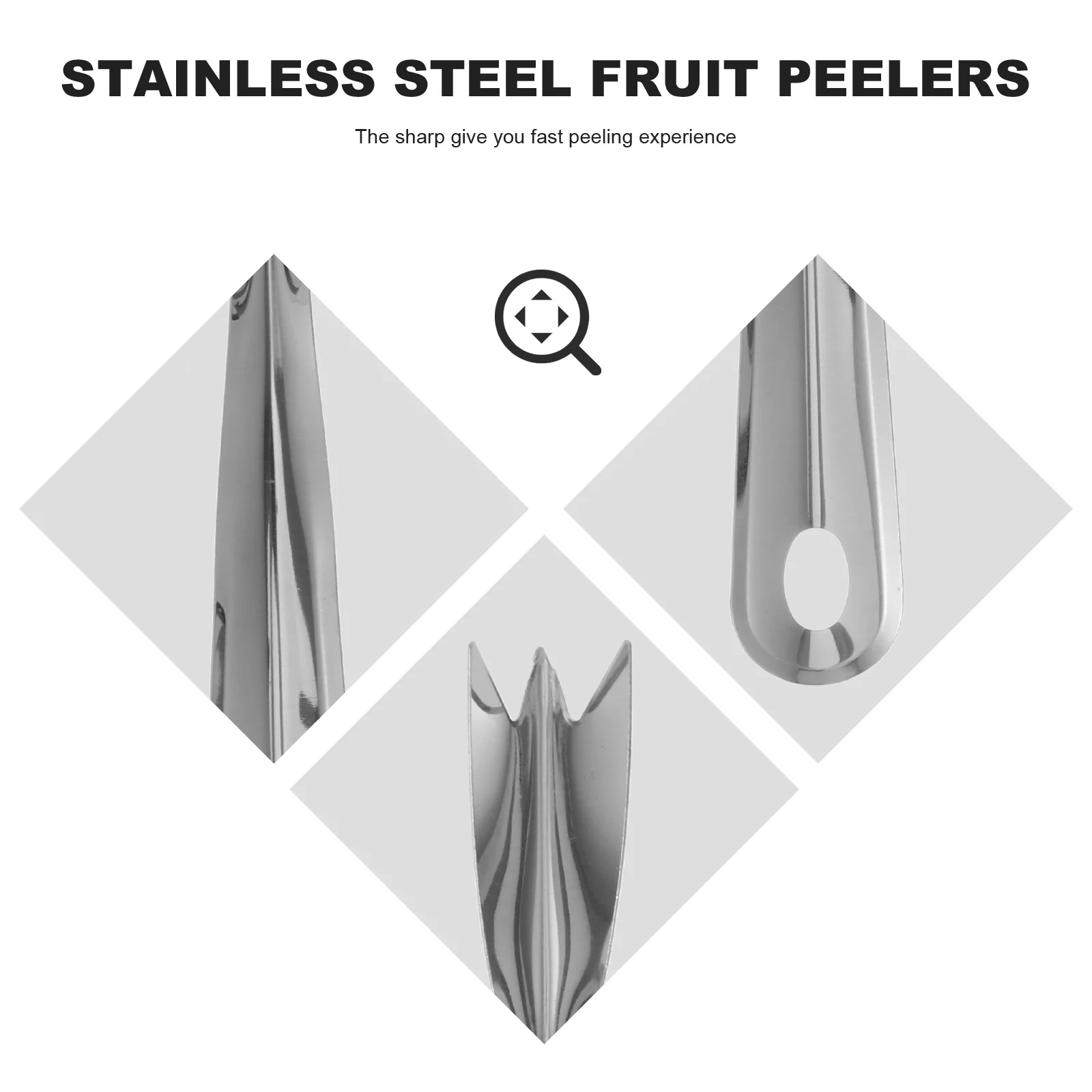 

12Pcs Pineapple Peeler Fork Stainless Steel Pineapple Eye Remover Easy Grip Kitchen Fruit Cutter Outdoor Tool