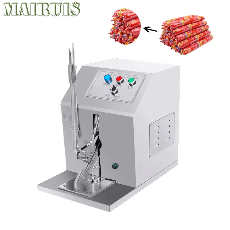 Ham Sausage Buckle Machine Fully Automatic Sausage U-Shaped Double Buckle Machine Supermarket Packaging Sealing