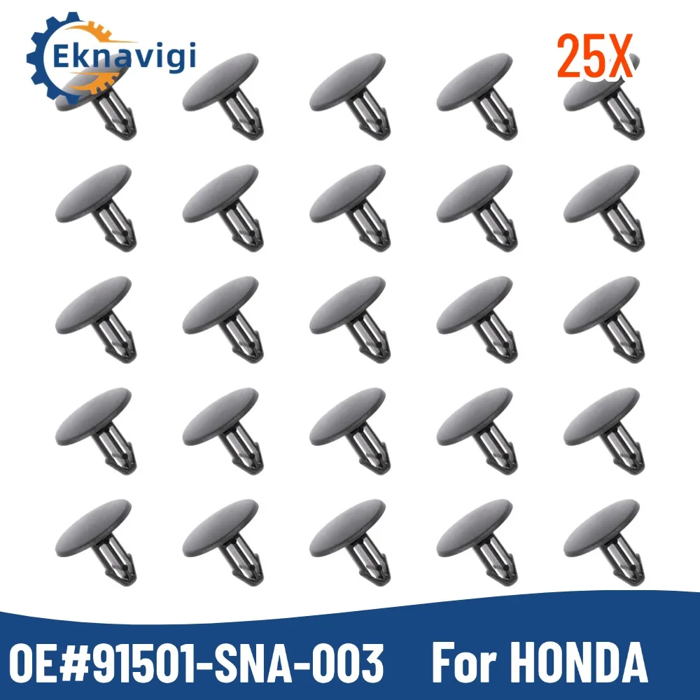 25pcs Cowl & Garnish Retainer Clip 91501-SEA-003 for Honda CR-V Civic for Acura RDX TSX 2006-2014