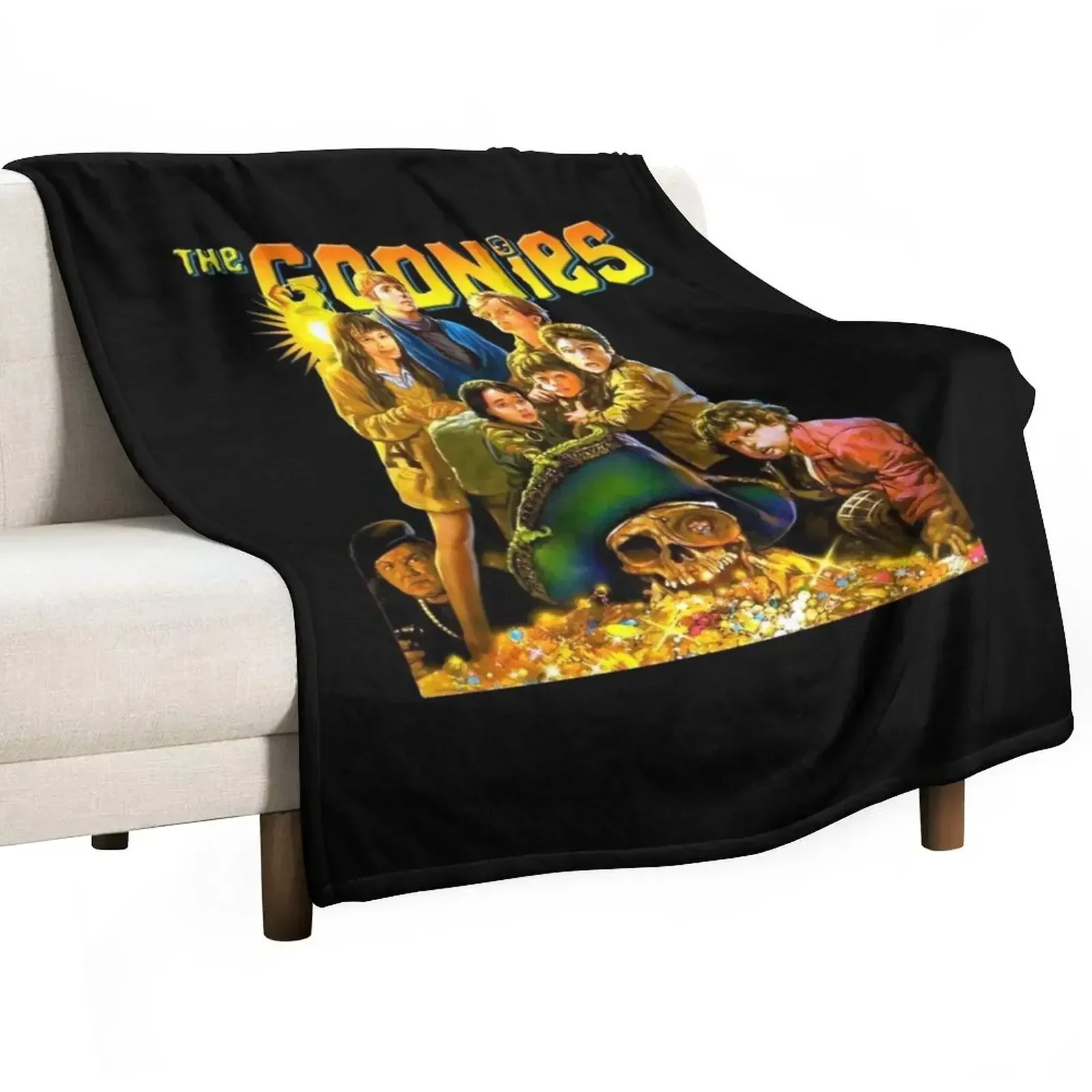 THE GOONIES tee Gift For Fans, Gift T-Shirt For Women, Kids, Adults Men, Halloween day, Thanksgiving, Chritsmas da Throw Blanket