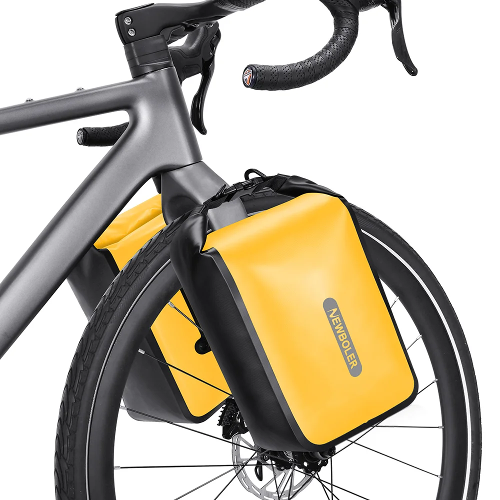 NEWBOLER Fahrradtasche, 10 l, großes Fassungsvermögen, wasserdicht, elektrische Jagdfahrradtasche, Fahrrad-Gabeltasche mit Schnellverschluss, Fahrrad-Rücksitztasche – Detail 1