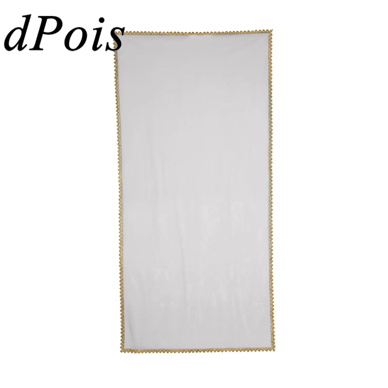 Dziewczęcy indyjski dodatek etniczny, złoty wykończenie, przezroczysty tiulowy szal, prześwitujący prostokątny szal, tradycyjny indyjski szal z siateczki.