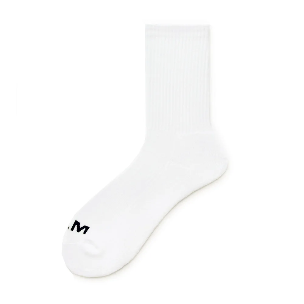 Sports Fitness Socks Medium High Wool Bottom Thickened Trend Letters Casual Business Solid Color