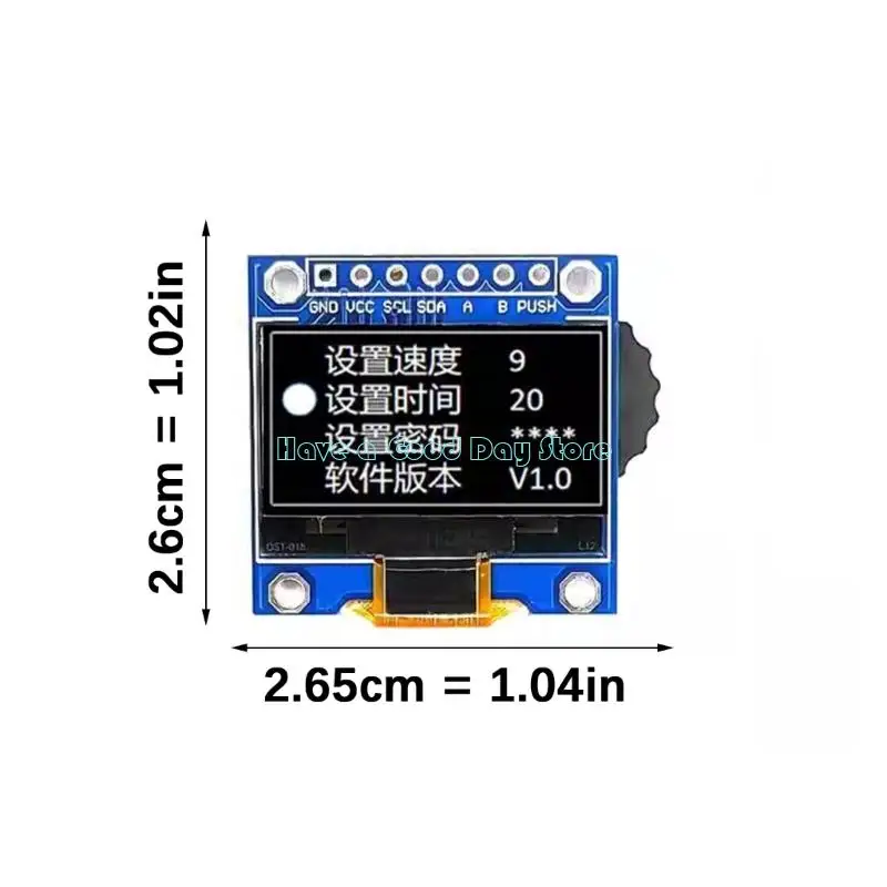 462D SSD1306 OledS Screen 0.96Inch 128x64 Resolution Compactly for Raspberry Project