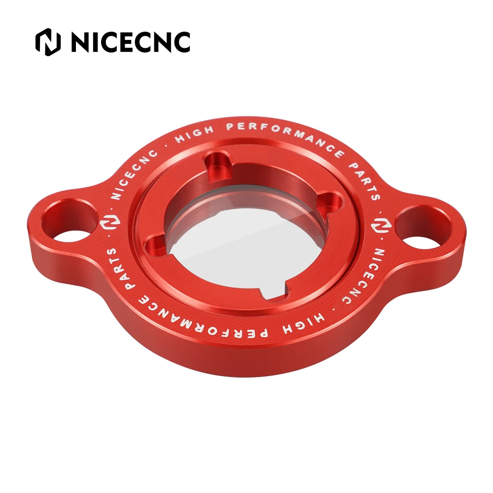 

NiceCNC Oil Filter Cap Cover Protector Motocross For Beta RR 350 390 430 480 ENDURO RR RR-S 350 390 430 500 4T 2021 Aluminum Red