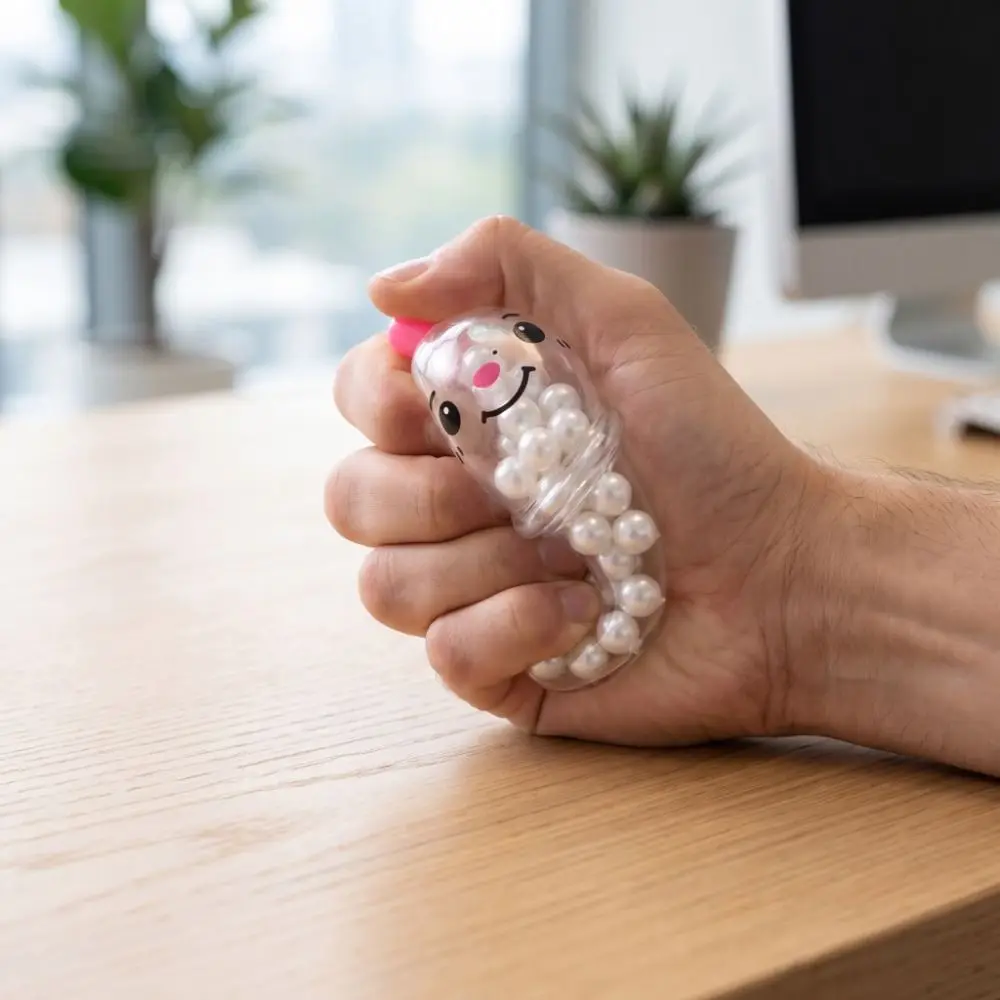 Creative Pearl Milk Tea Cup Squeeze Toy Slow-Rebound Handmade Pearl Milk Tea Cup Fidgets Toys Portable Soft