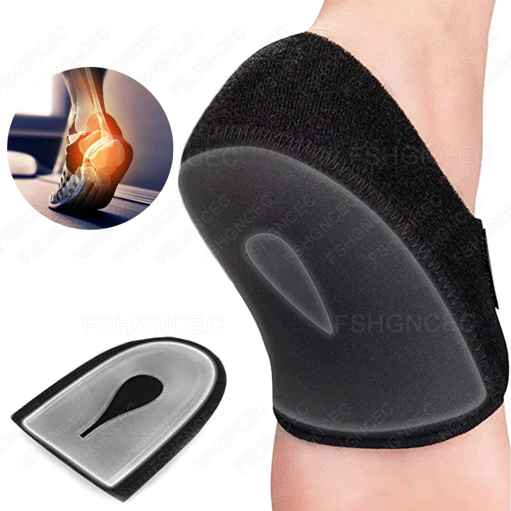 

Plantar Fasciitis Silicone Heel Protector for Spurs Shock Absorption Insole Gel U Cup Half-yard Socks Pain Relief Shoes Pads