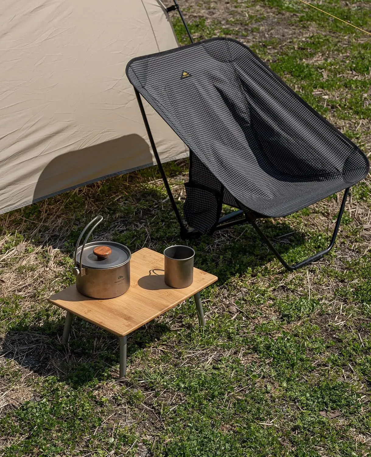 Light Small Folding Bamboo Table for Beach Camping Picnic Tray Table