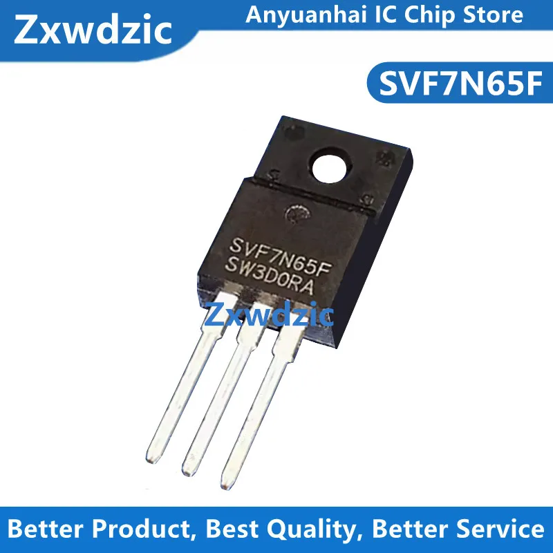 10pcs New Original SVF7N65 7N65 7A650V TO-220F SL Field-Effect Transistor Power Supply MOSFET