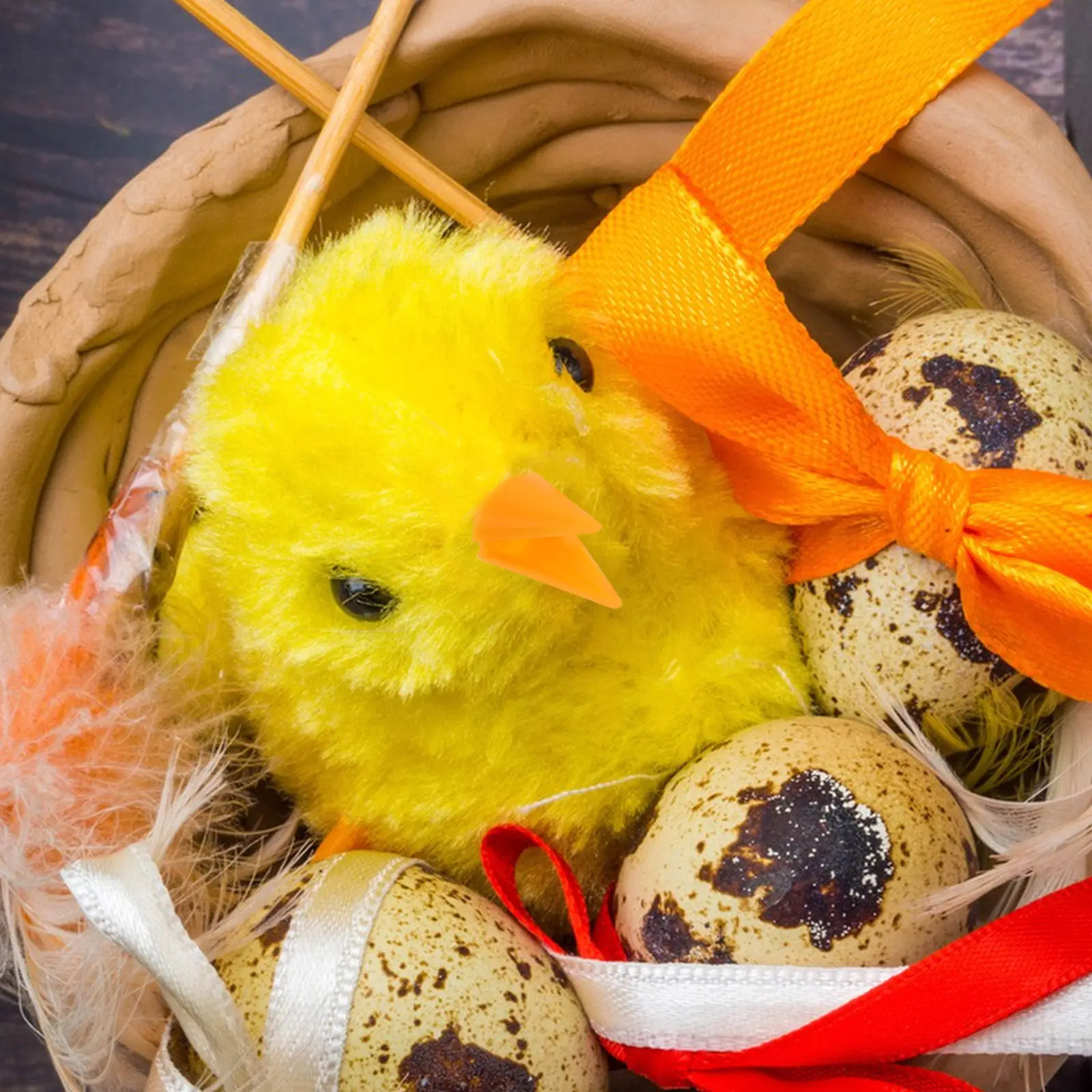 

100 шт. маленьких пластиковых накладных клювов для цыплят, аксессуары для поделок, имитация клювов для миниатюрных птиц, для проектов DIY, пасхальных украшений