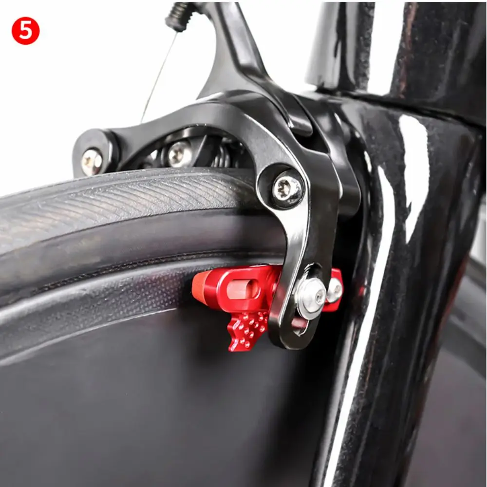 1 Pair Rubber Bicycle V-brake Pads Replaceable Drawer Type Bike Brake Blocks Carbon Part Lightweight Bicycle Brake Pads