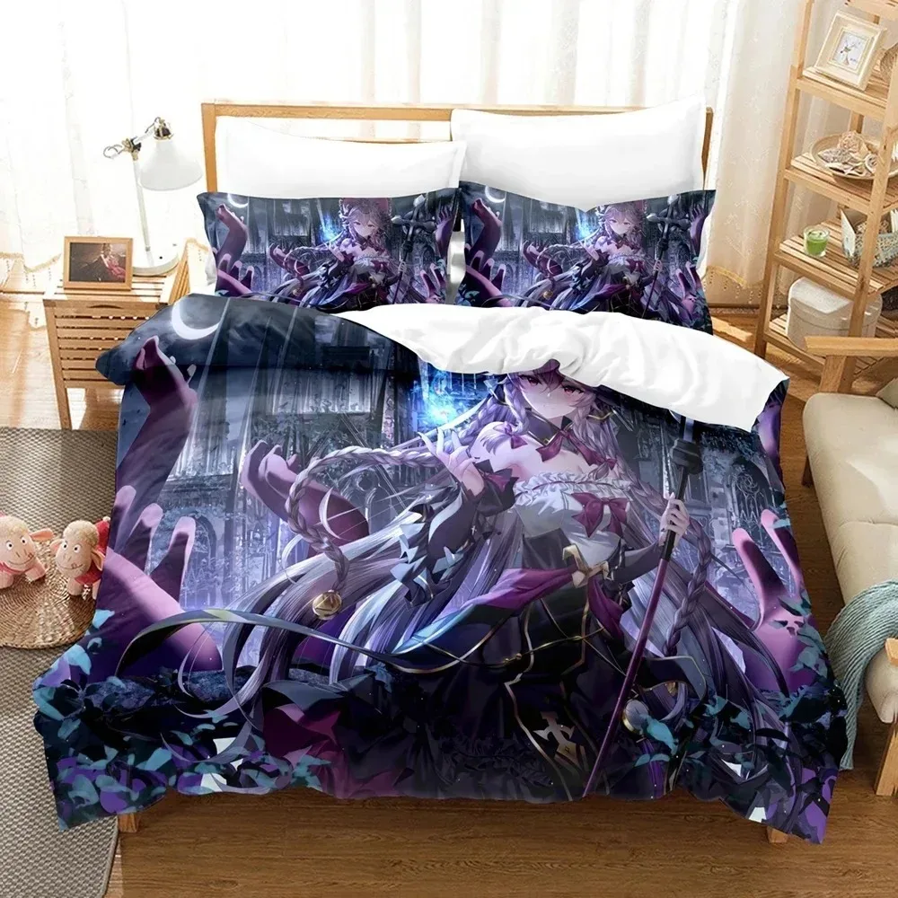 

Fashion 3D Print Game Epic Seven Bedding Set Comforter Duvet Cover Sets Pillowcase Twin Full Queen King Bed Linens Home Textiles