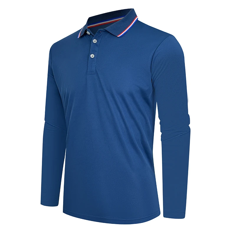 2023 männer Sommer Langarm Polo Casual Atmungsaktive Bequeme Unterwäsche Hohe Qualität Polo-Shirt Solide T-Shirt Dropshipping