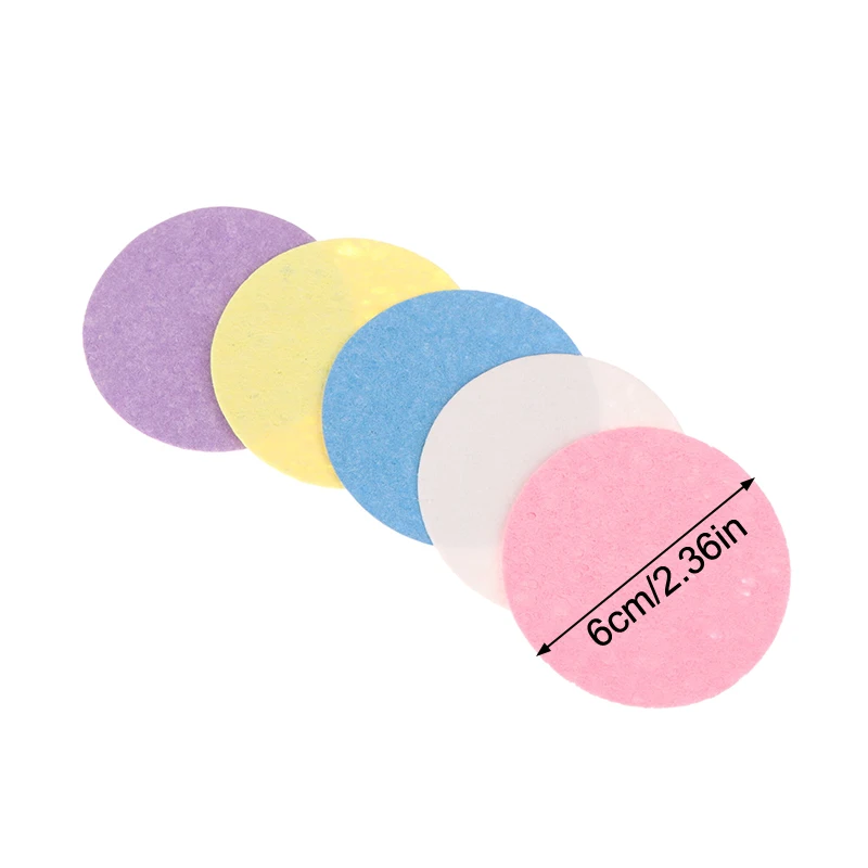 5 قطعة لب الخشب الطبيعي الإسفنج غسل الوجه نفخة رغوة الوجه نفخة التجميل نفخة الوجه التطهير الإسفنج ضغط غسل الوجه نفخة #6