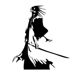 Bleach Anime Sticker Car Truck Laptop Death God Vinyl Car Sticker Decorative Decal Accessoriesries Car Styling Kk10-25cm