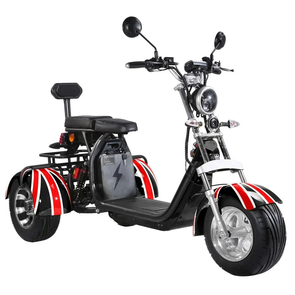 Europe registrable road legal 3 wheel scooter 2000w 3000w citycoco  in Netherlands warehouse