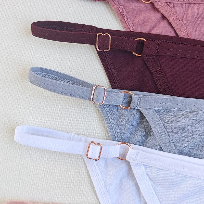 5 ks/sada bavlněných kalhotek, dámské spodní prádlo s nízkým pasem, bavlněné jednobarevné kalhotky, měkké dámské sexy spodní prádlo, velikost S-XL - náhled 6