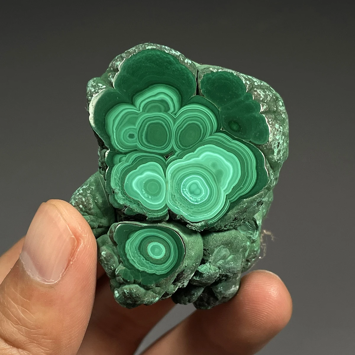 C4-1A 1PCS 100% Natural Malachite Polished Mineral Rough Stone Slices Quartz and Crystals Repair Crystal Teaching  Specimens