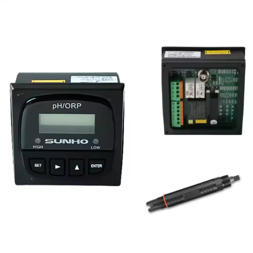 Controlador Digital de PH/ORP, instrumento de análisis de agua sensible a químicos, SUNHO PH/ORP PC-5750 con Sensor
