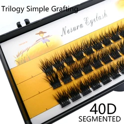 36 Clusters 40D False Eyelashes Single Cluster False Eyelashes Segmented Natural Eyelashes Use Simple Eyelash Extensions