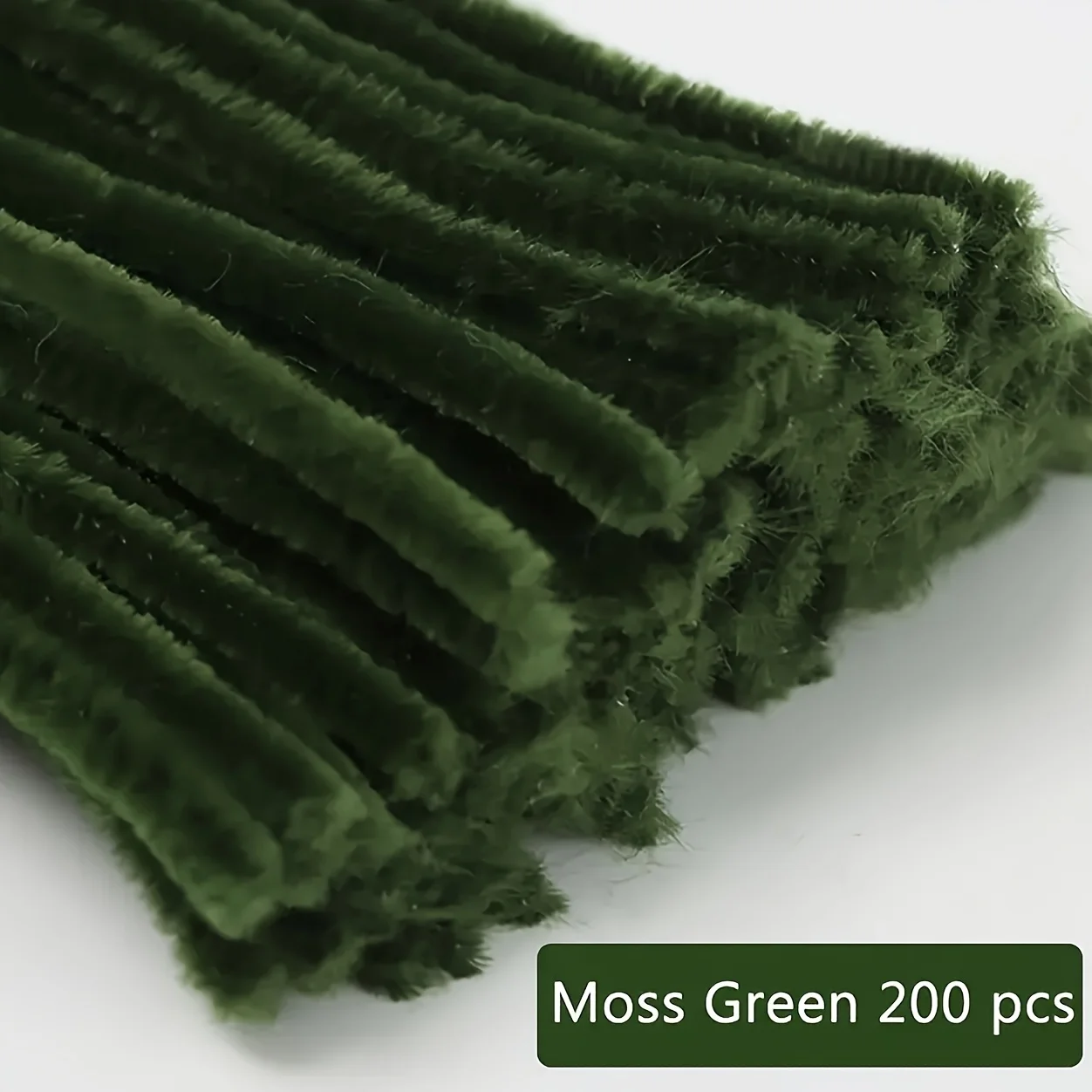 200 Stück flexible Chenille-Stiele, geeignet für DIY-Bastelarbeiten – weiche, drehbare, biegbare Pfeifenreiniger, perfekt zum Herstellen von Tulpen, Geschenken usw. – Detail 4