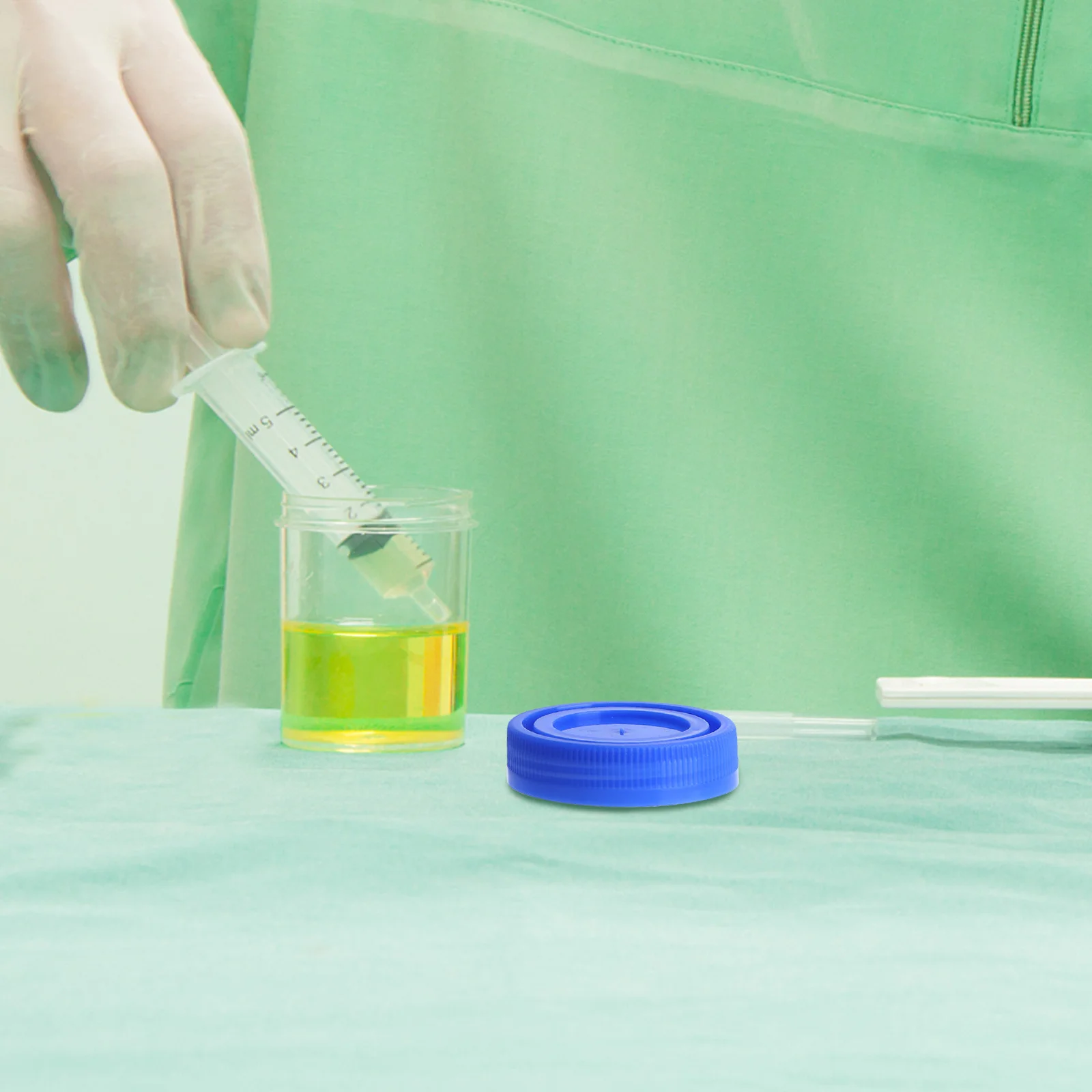 

50 шт. 40 мл контейнеры для образцов, премиальные стаканчики для мочи для подготовки образцов, предварительно заполненные реагентами, для сбора жидкостей, для лабораторных исследований, герметичные