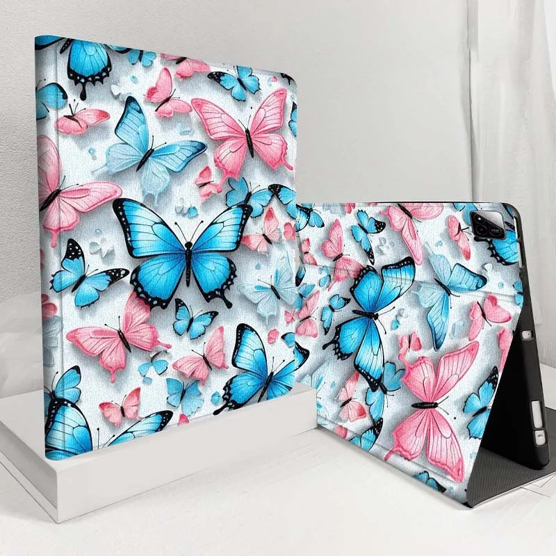 تصميم فراشة إبداعية لهاتف Xiaomi Redmi Mi Pad 4 5 6 6s 7 8 SE Pro 2 11 Plus Max 12.4 11 11.2 12.5 8.7 بوصة حافظة تابلت