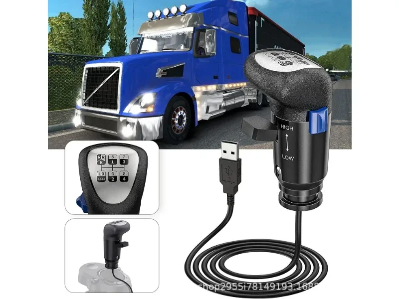 محاكي شاحنة USB مع مقبض ناقل الحركة لـ ATS وETS2 - مع Logitech G29 G27 G25 #4