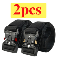 Tactical belt men's multi-functional military fan canvas belt outdoor artificial nylon training belt 2 pieces