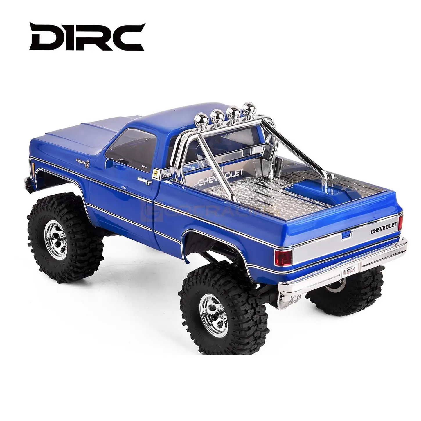 GiRC Cargo Box Stainless Steel Decorative Sheet Simulated Car Shell Metal Protection for 1/18 RC Crawler Car TRX4M Chevrolet K10