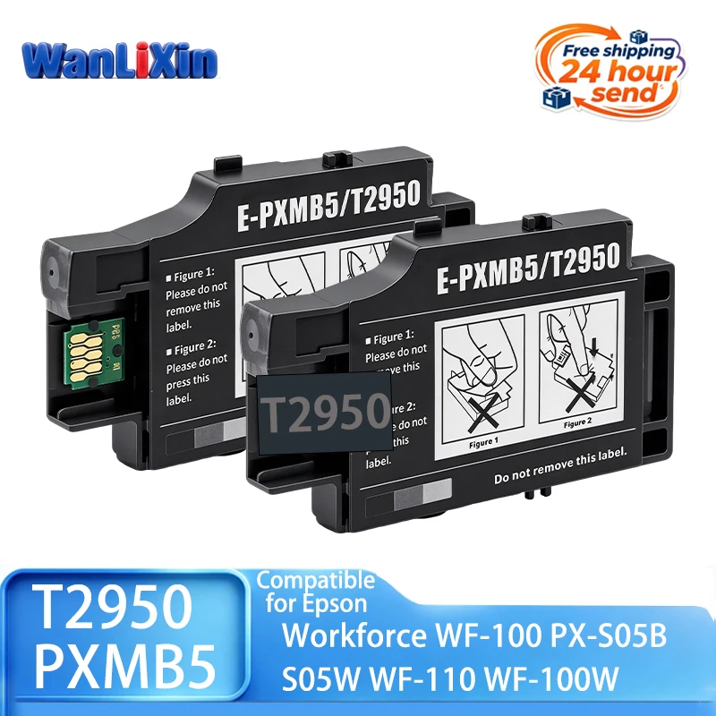5/10/20/30 pcs T2950 PXMB5 C13T295000 2950 Ink Maintenance Box Compatible for Epson Workforce WF-100 PX-S05B S05W WF-110 WF-100W