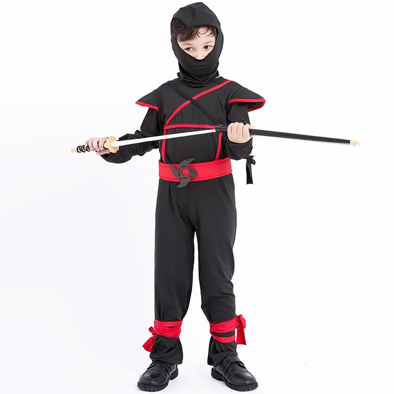 Halloween Child Warrior Costume Boys Assassin Cosplay Party Fantsia Jumpusit