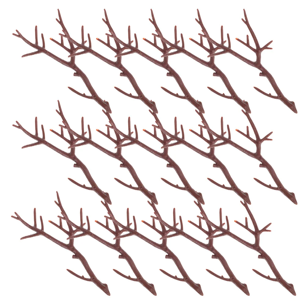 

20Pcs Christmas Antler Accessories Plastic Deer Antlers DIY Decor Faux Antlers Home Xmas Ornaments Snowman Arms Party Decor