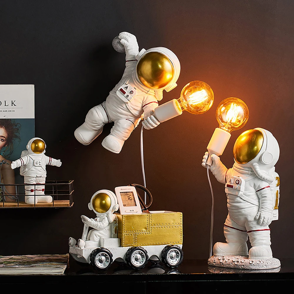 

E27 Wall Lamps Bedroom Decoration Astronaut Sconce Modern Resin Lights Living Room Lamp Home Lighting