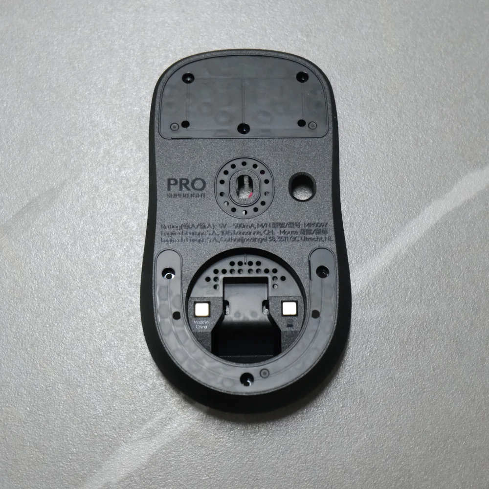 เปลือกด้านล่างของเมาส์สำหรับโลจิเทค จี โปร เอ็กซ์ ซุปเปอร์ไลท์ 2/จีพีเอ็กซ์ 3/เอ็มอาร์ 0097 อะไหล่ซ่อมเมาส์สำหรับเล่นเกม อะไหล่ทดแทนใหม่เอี่ยม