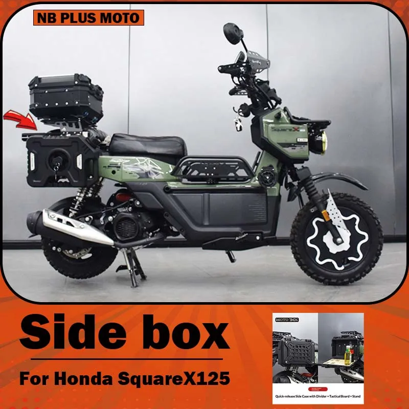 【Premium】For Honda SquareX125 modification parts: quick-release side covers, oil canister canvas bag brackets on both the left a