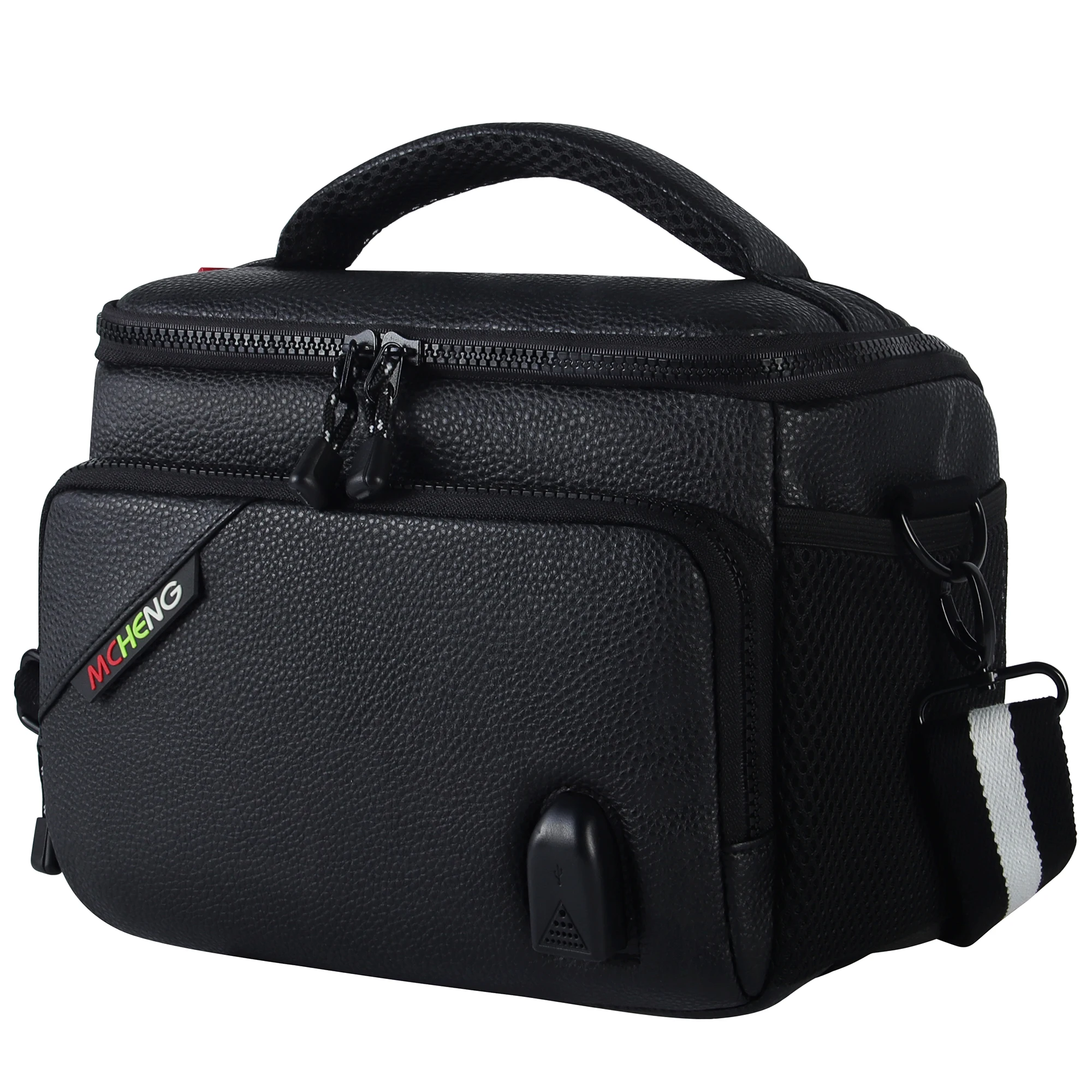 MCHENG Camera Bag Case, Camera Shoulder Bag with Adjustable Dividers