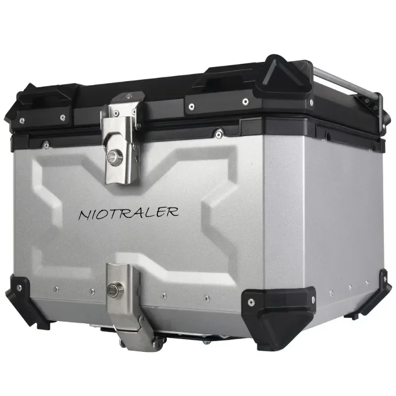 45L Aluminum Alloy Universal Motorcycle Rear Trunk Luggage Motorbike Waterproof Tail Box Motorcycle Hard Trunk 탑박스 오토바이