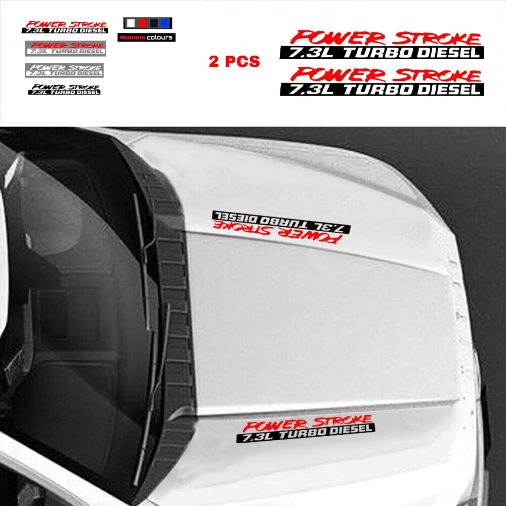 

Car Styling Accessories for Ford F250 F350 Car Hood Decals Stickers 7.3L PowerStroke Turbo Diesel 2Pcs