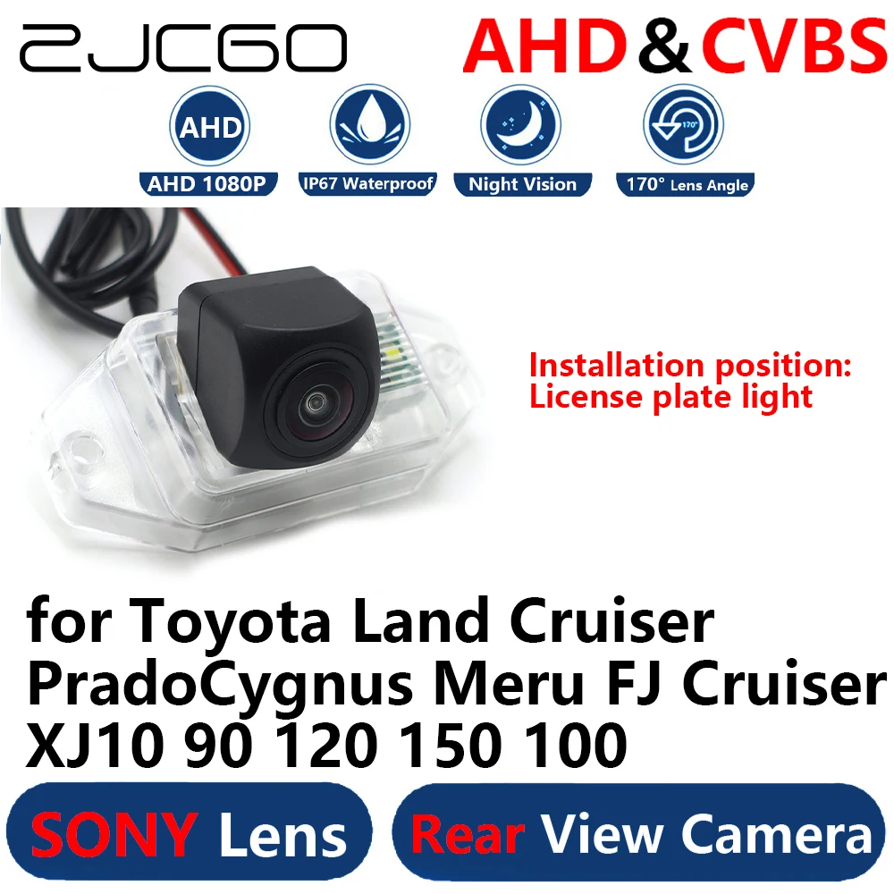 

AHD 1080P Parking Backup Reverse Reversing Rear view Camera for Toyota Land Cruiser Prado Cygnus Meru FJ Cruiser XJ10 90 120 150