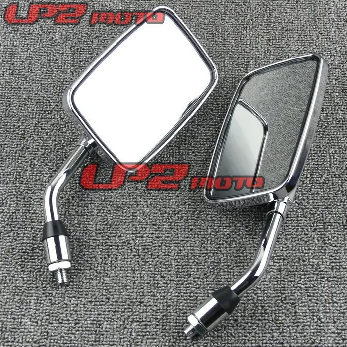 For Honda Shadow 400 750 1100 VT750 1100 VT1300 rearview Motorcycle Rearview Mirrors Mirror Chrome Color 1Pair