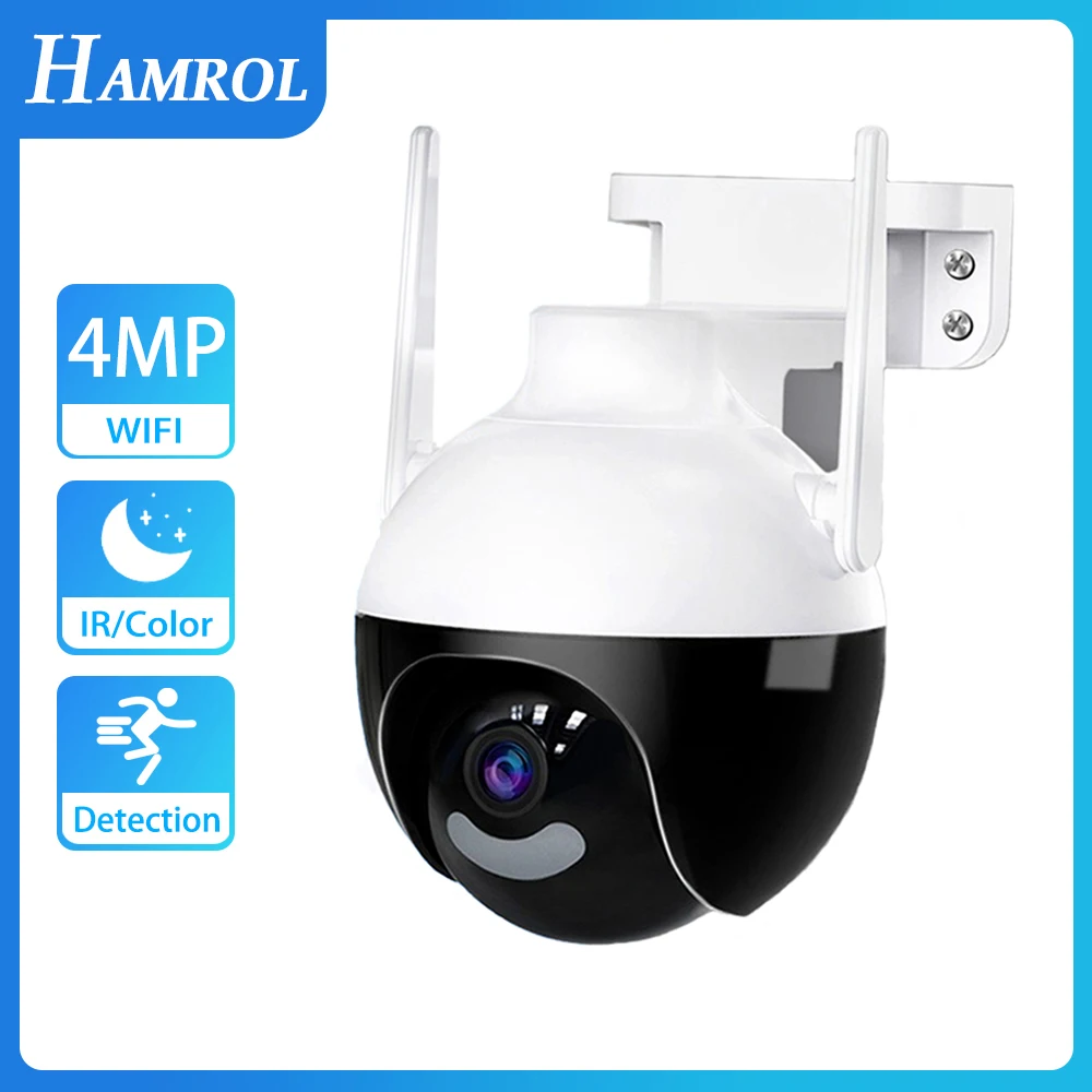 4MP PTZ WIFI IP Camera Video Surveillance AI Human Detection Two-Way Audio Outdoor Wireless 4K 4MP Security CCTV Camera ICSEE