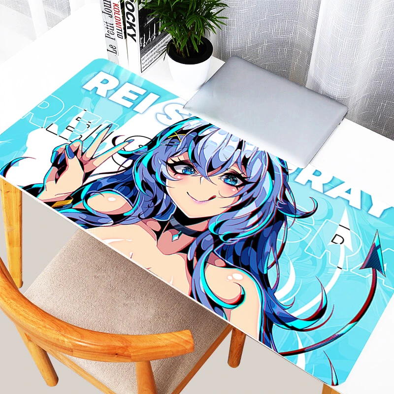 

Kawaii Anime Mouse Pad Laptop Blue Sexy Girl Gaming Keyboard Rug PC Accessories Anti Slip Mousepad Cute Gamet Cabinet Desk Mat