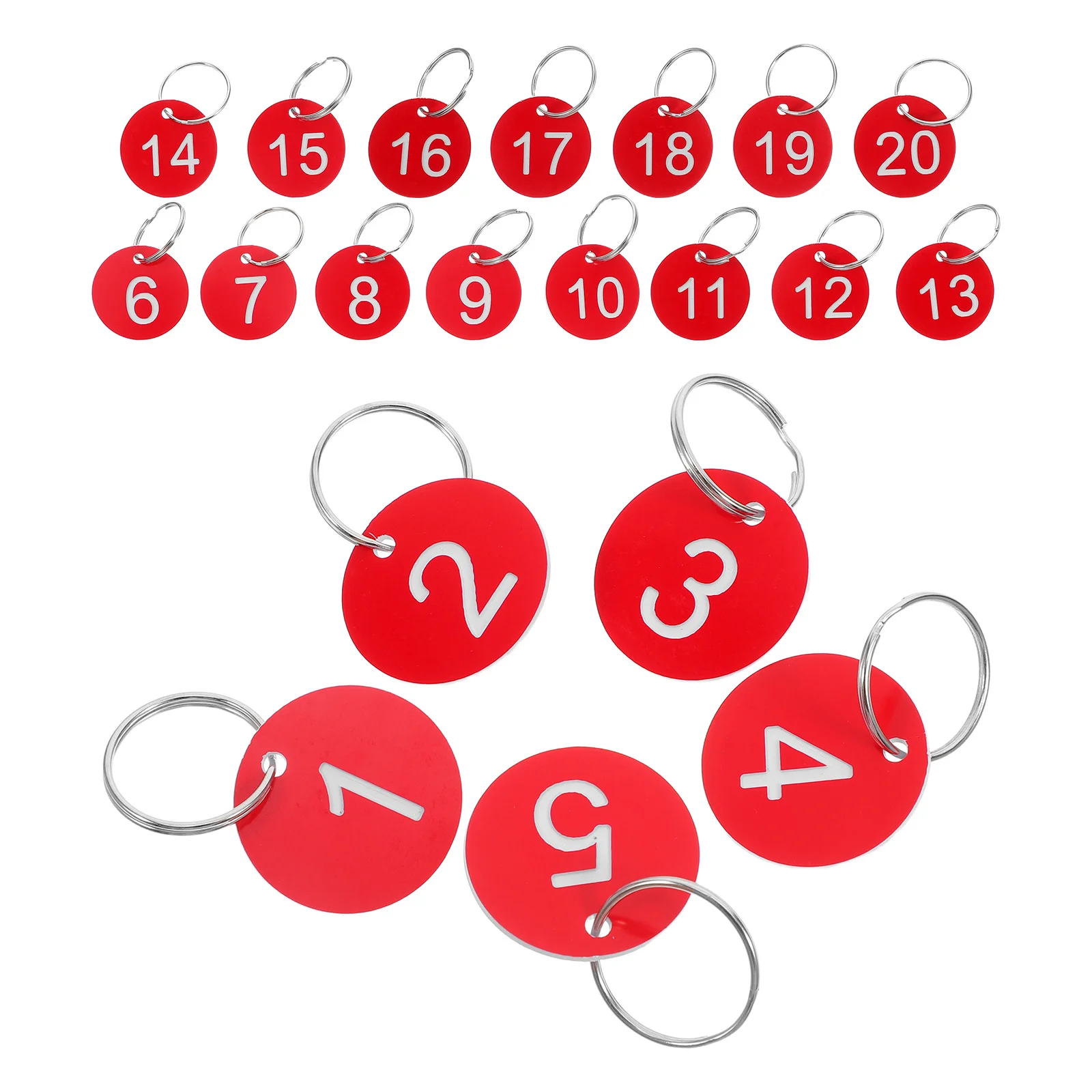 

1Set Plastic Number Tags Clear Display Versatile Usage Restaurants Cafes Coat Rooms Streamlined Operations Numbers Cards Signs