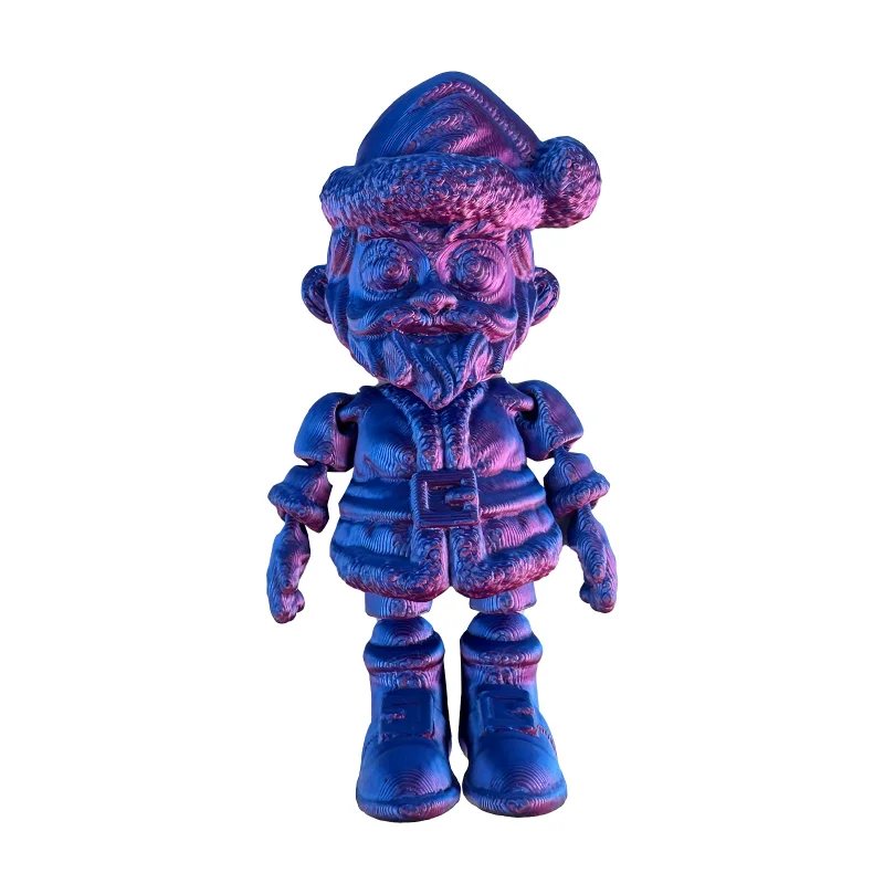 طباعة ثلاثية الأبعاد سانتا كلوز عيد الميلاد الحلي الإبداعية المشتركة المنقولة لعبة مجسمة هدية للبنين والبنات لعبة أرقام 1 قطعة #4