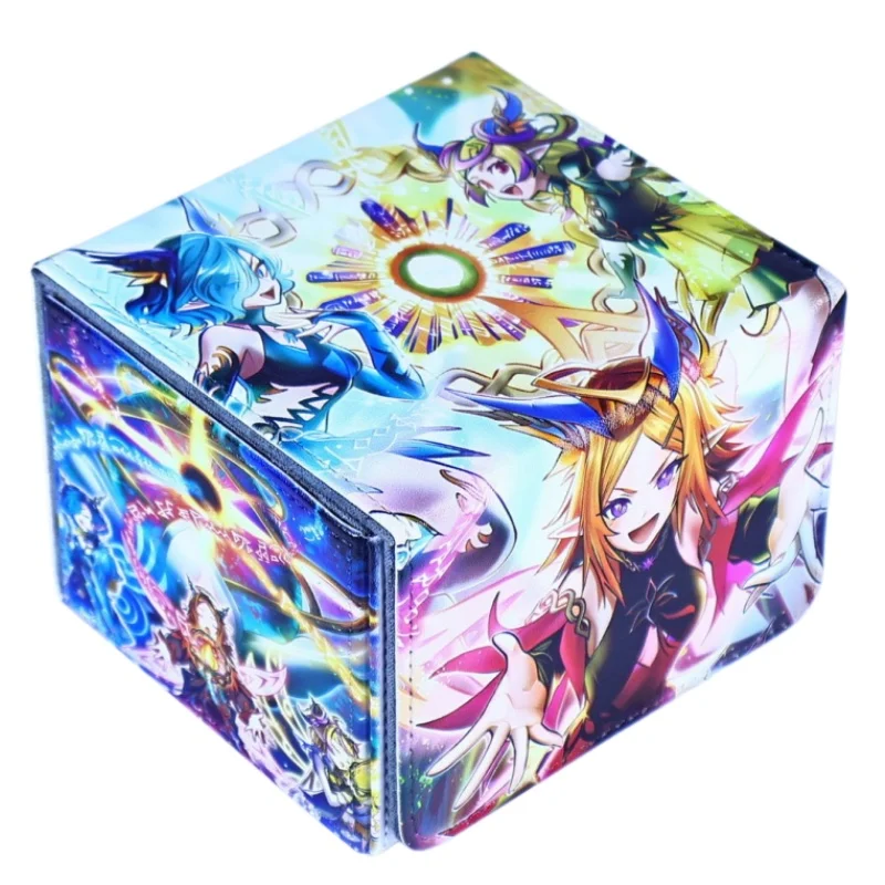 Yu-Gi-Oh! Elfnote Lucina Magnetic Leather Card Box Elfnote Tinia Elfnote June Pride Clamshell Game Card Storage Box Toy Gifts