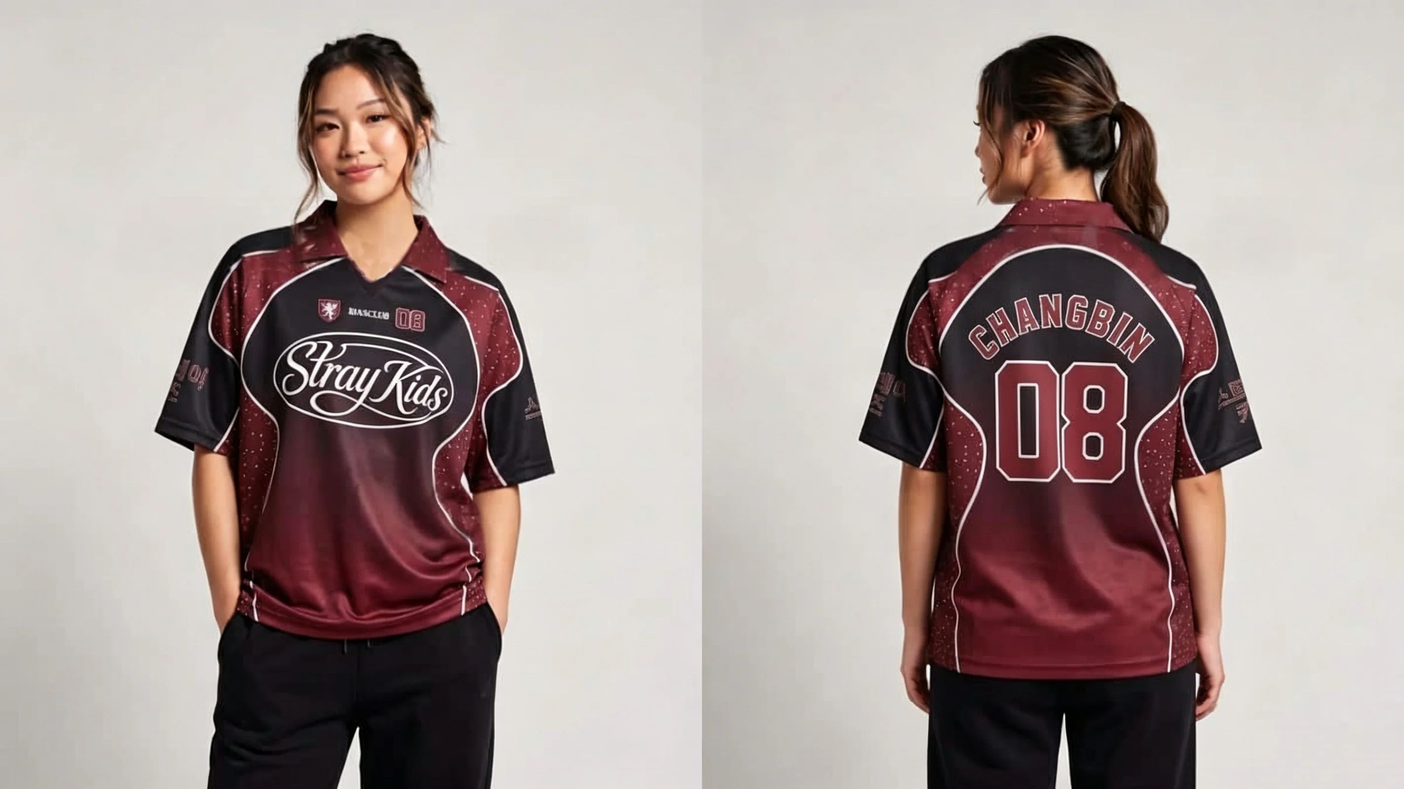 Stray Kids Lapel T-shirt Jersey (choose Members) Kpop Concert Merch 2026 Summer Men Women Sport Shirt Quick Drying Breathable