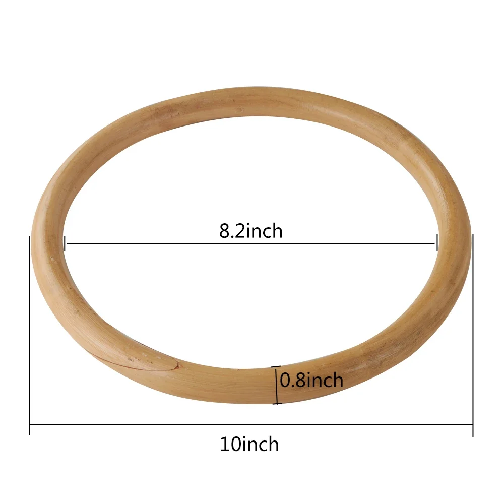 10\'\' Chinese Kung Fu Wing Chun Hoop Wood Rattan Ring Sticky Hand Strength Training