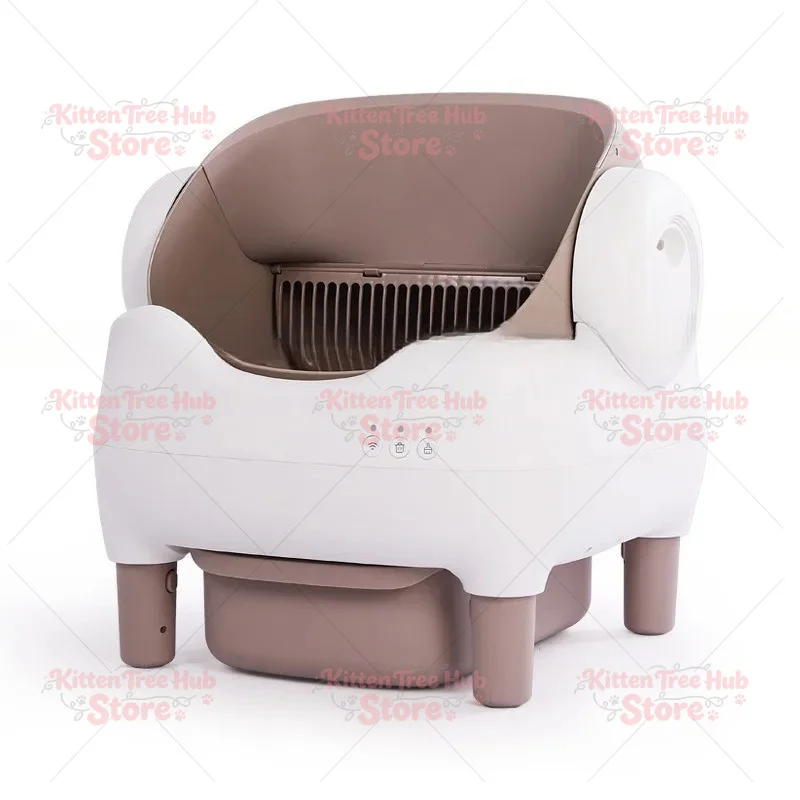 Automatic Shit Shoveling Machine, Open Oversized Automatic Cleaning, Anti-splash Cat Toilet